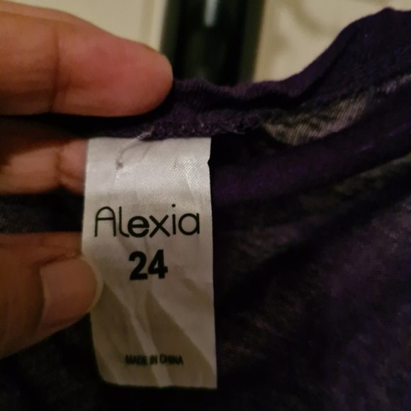 Alexia 24 Purple Stretchable Longsleeves Summer Autumn Comfortable Blouse Tops - Picture 2 of 5